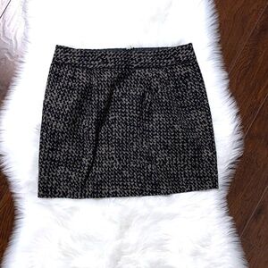 Black and Brown Mini Skirt w/ Pockets